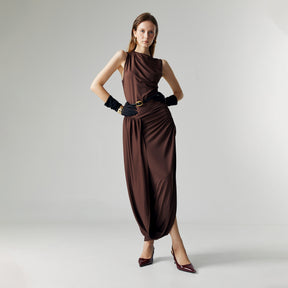 EVEL DRAPED DRESS