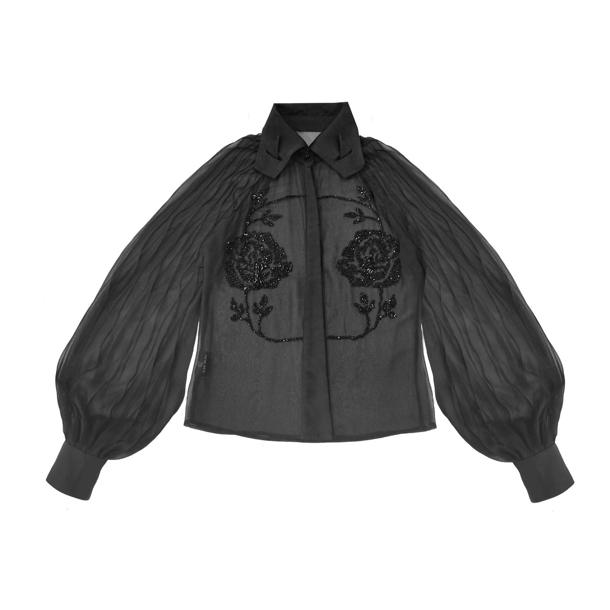 Embroidered Rose Shirt