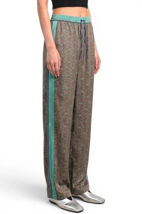 Paisley Motif Pant With Stripe