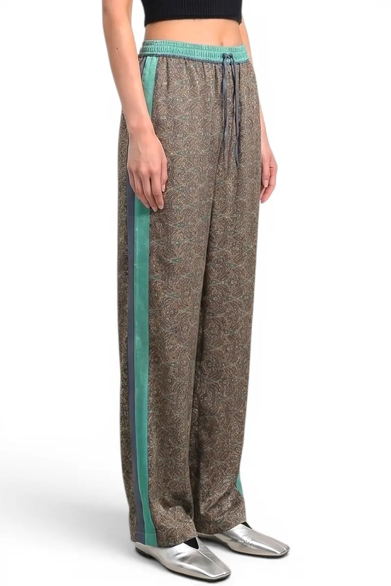 Paisley Motif Pant With Stripe