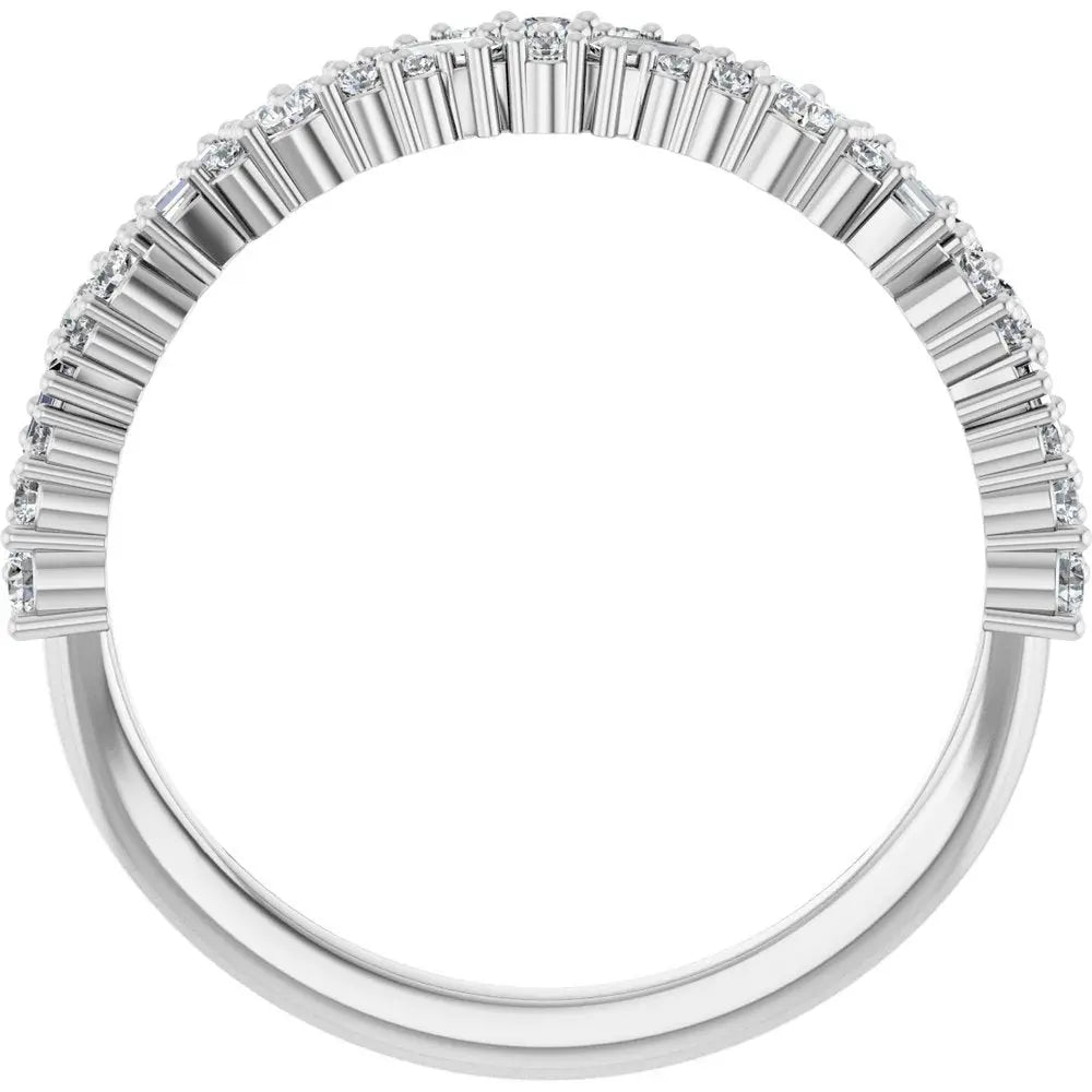 3/8 CT Natural Diamond Band in 14K Gold