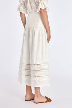 Luanda High-Waist Midi Skirt