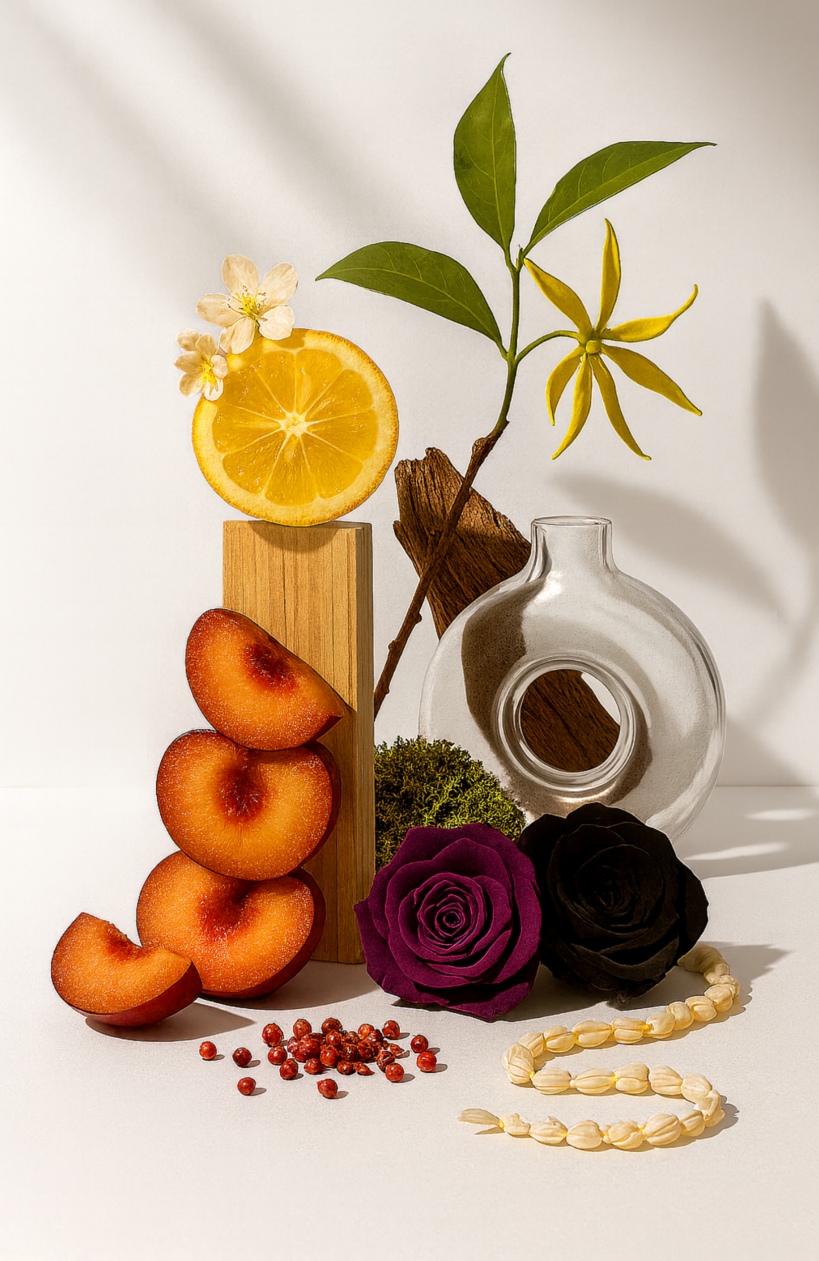 Mini Scented Travel Candle with Cotton Wick in Hinoki Flower