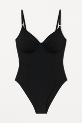 Bodysuit santa in black