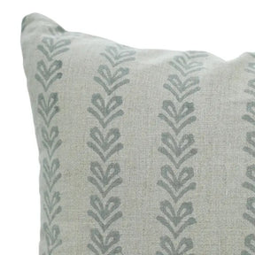 Hand-carved Block Printed Printed Pure Linen Cushion Cover - Tribal Arrow
