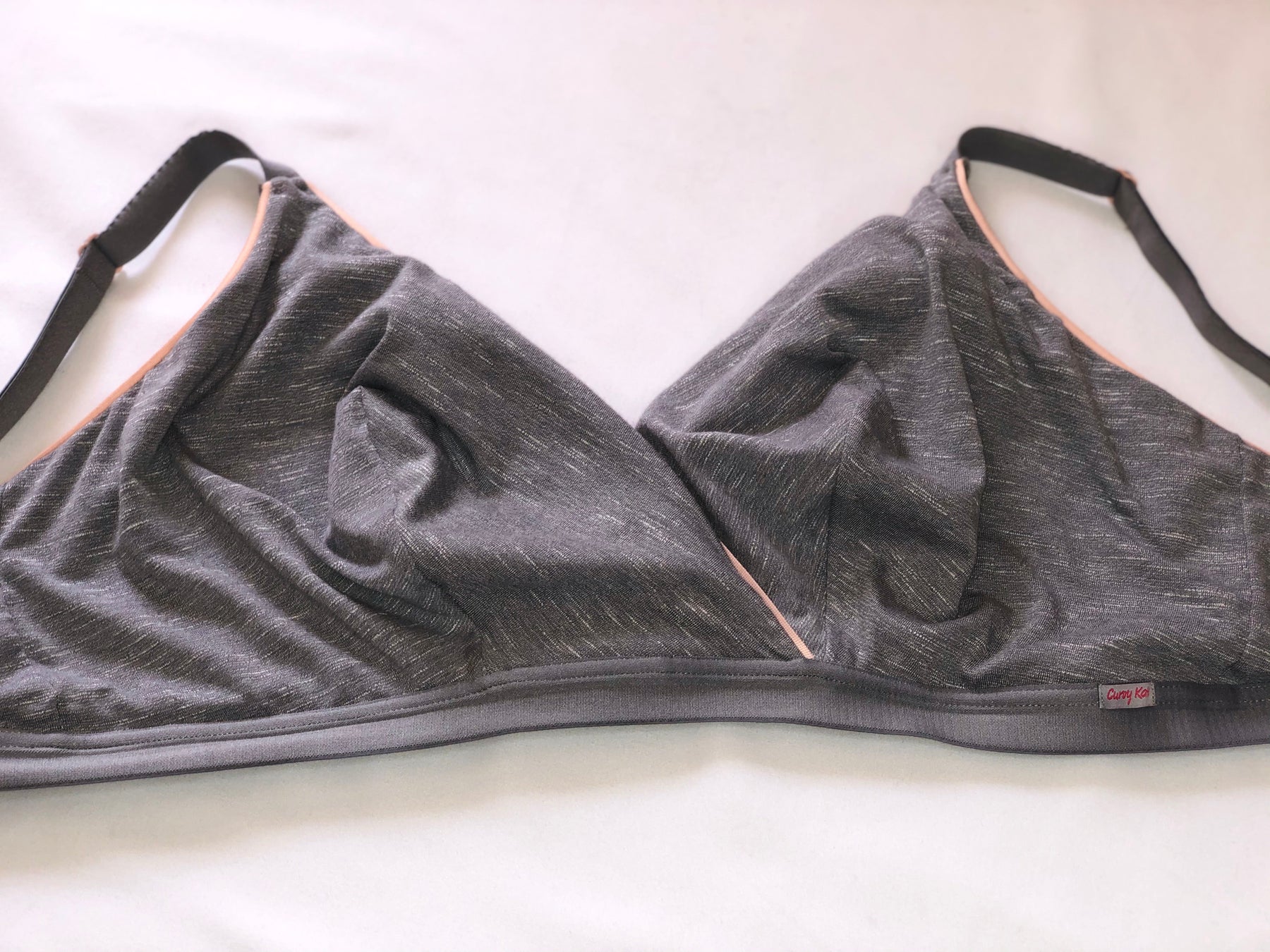 Curvy Kate In My Dreams Sleep/Lounge Bra Grey/Peach