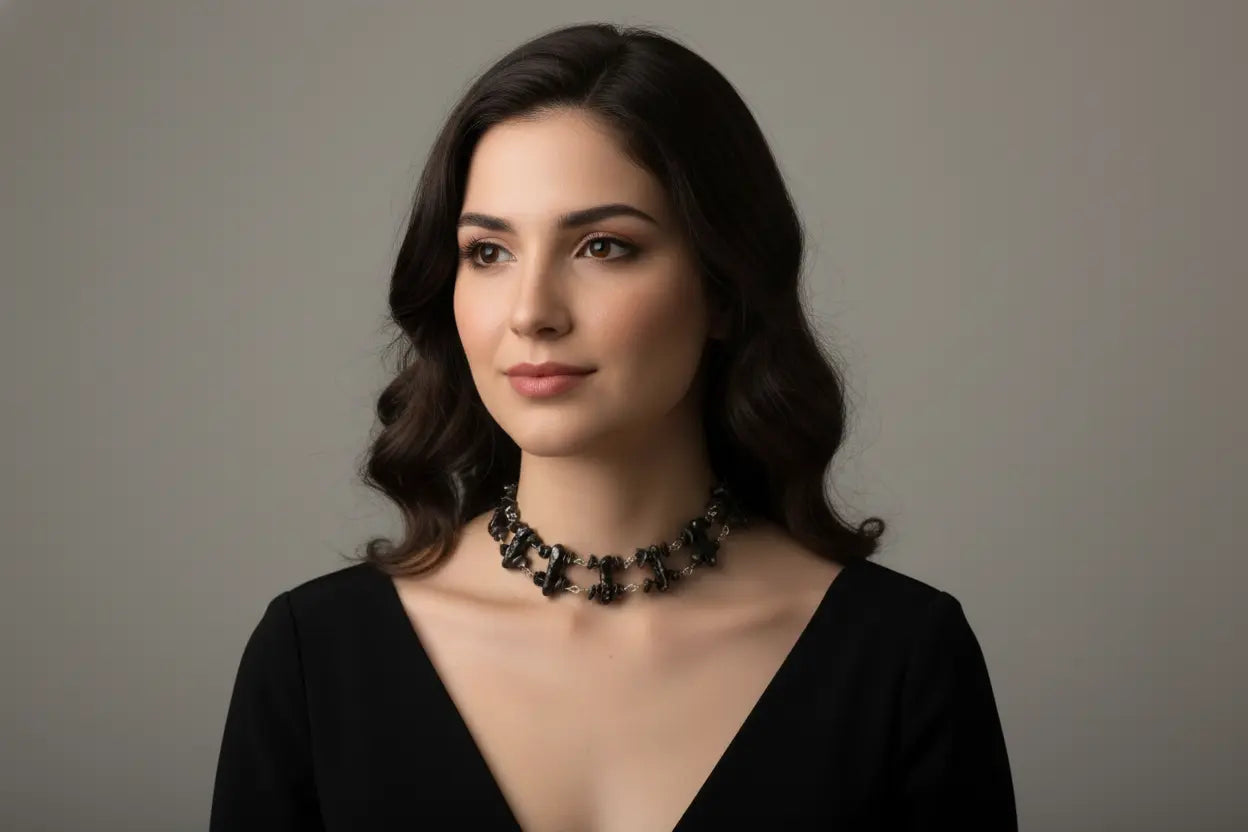 Sicilia Ceramic & Semi-precious Choker