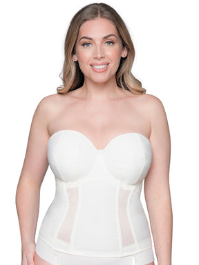 Curvy Kate Luxe Strapless Basque Ivory