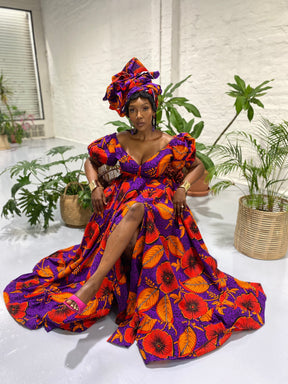 Purple Hibiscus Maxi