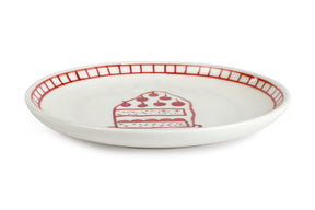 Ceramic Dessert Plates - Celebration , 7 Inches - Set of 4