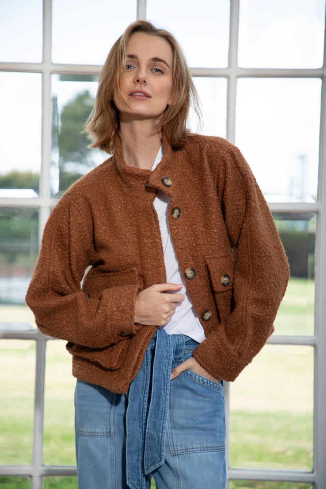 Gaby Fluzz Camel Jacket