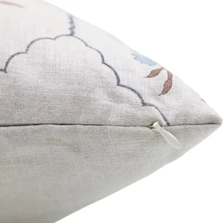 Handcrafted Beautiful Hand Made Block Print Pure Linen Cushion Cover - Vidhya