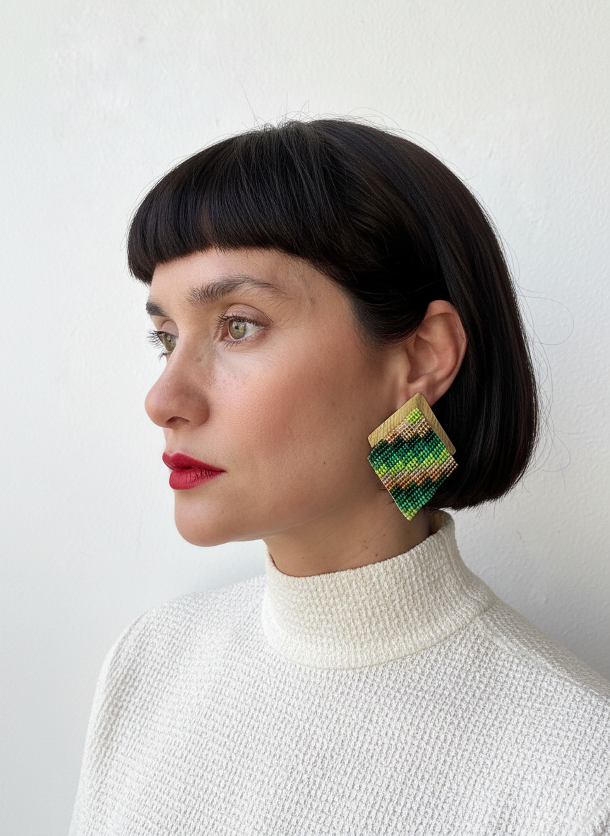 MINIMALIST DECONSTRUCTED KNOT EARRING