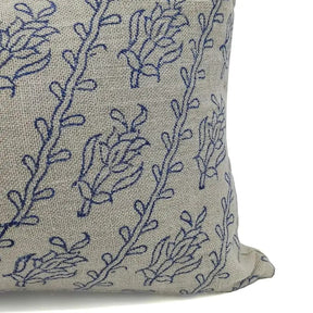 Decorative Handmade Block Print Thick Linen Pillow Cover - Kyari
