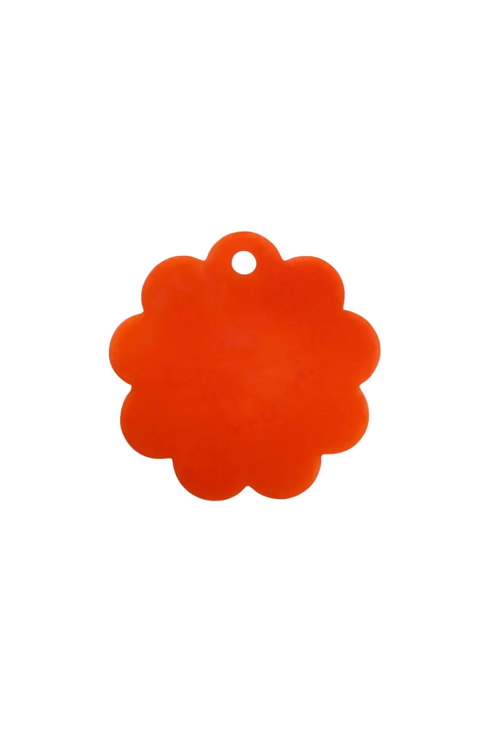 Scallop Resin Cheese Charcuterie Board, Orange - 9 Inches