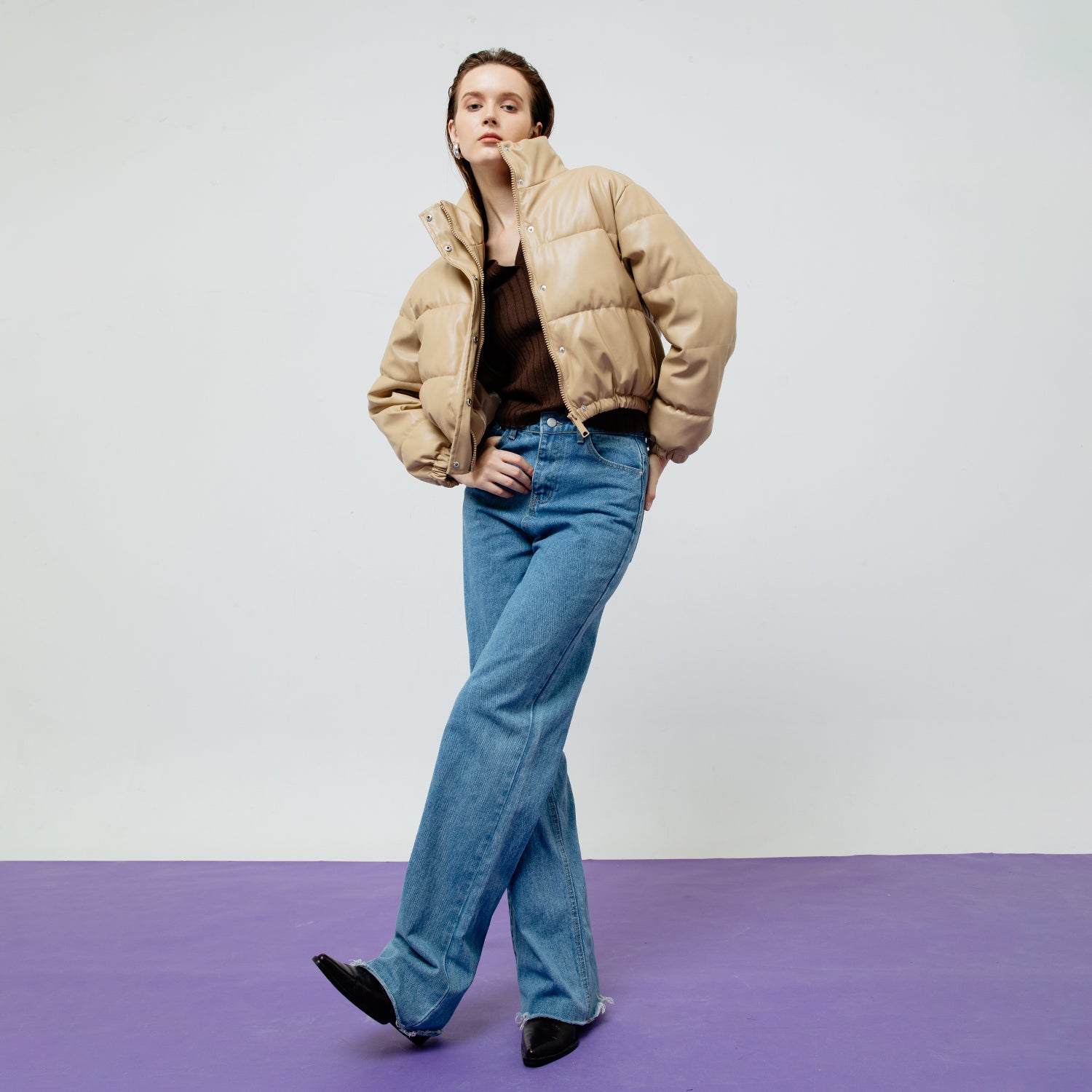 Lyra Quilted Leather Jacket