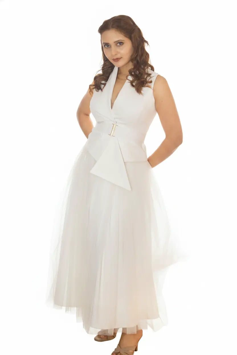 Ivory On Ivory Skirt Set– Minimalist Grace