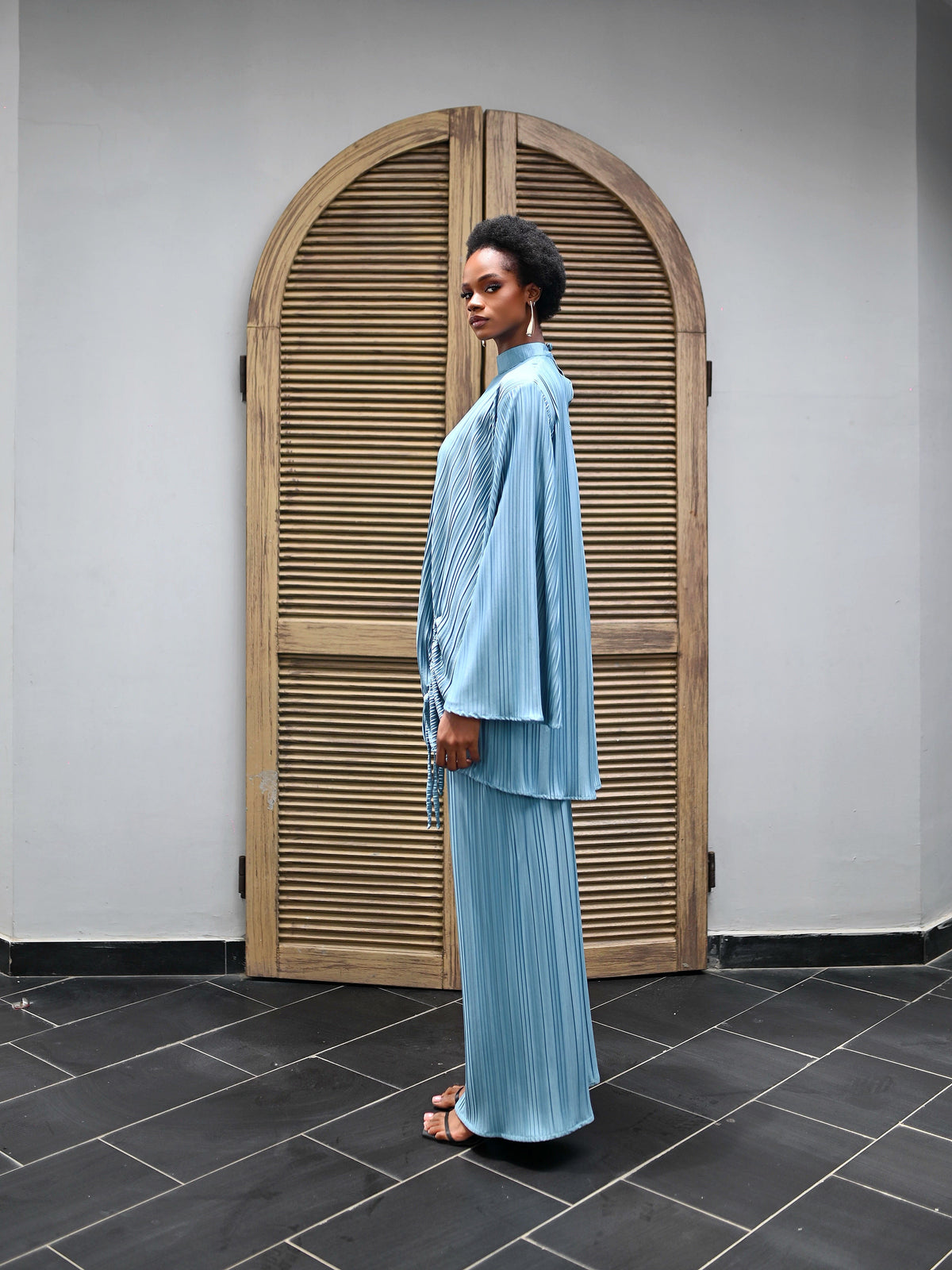 LIYA PLEAT TWO PIECE - TEAL