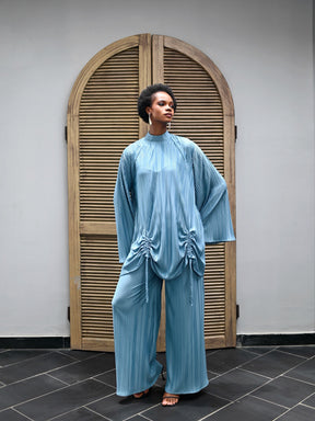 LIYA PLEAT TWO PIECE - TEAL