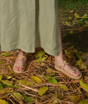 Flora Platform Crossover Sandal