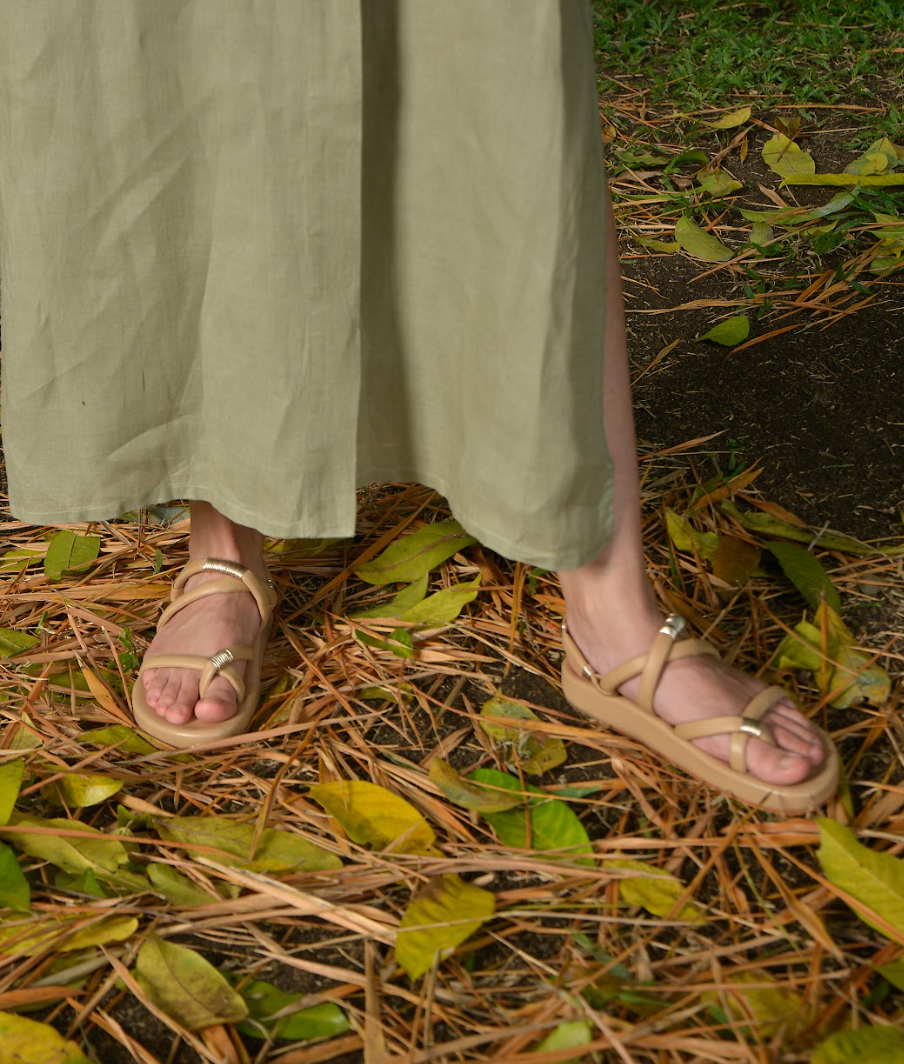 Flora Platform Crossover Sandal