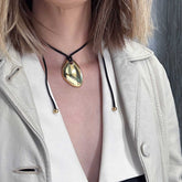 Helena Cord Vegan Leather Necklace