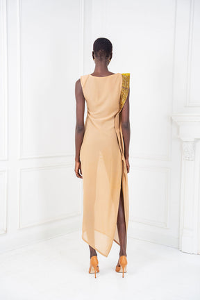 The Aurelia Beaded Silk Chiffon Gown
