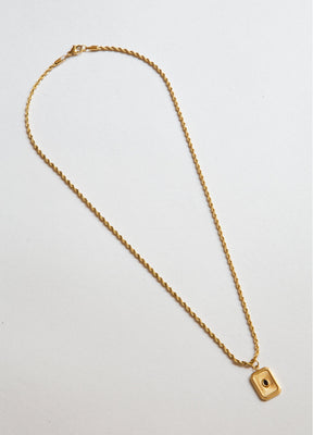 Skylar Black Onyx Gold Necklace