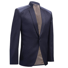Military collar blazer with lapels.