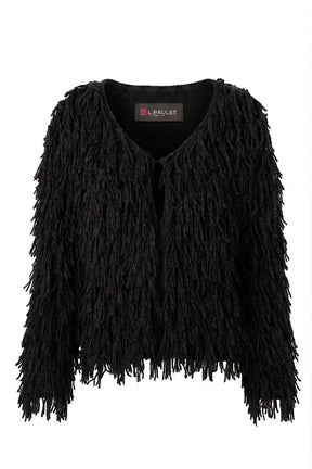 Luxury Alpaca Fringe Cardigan