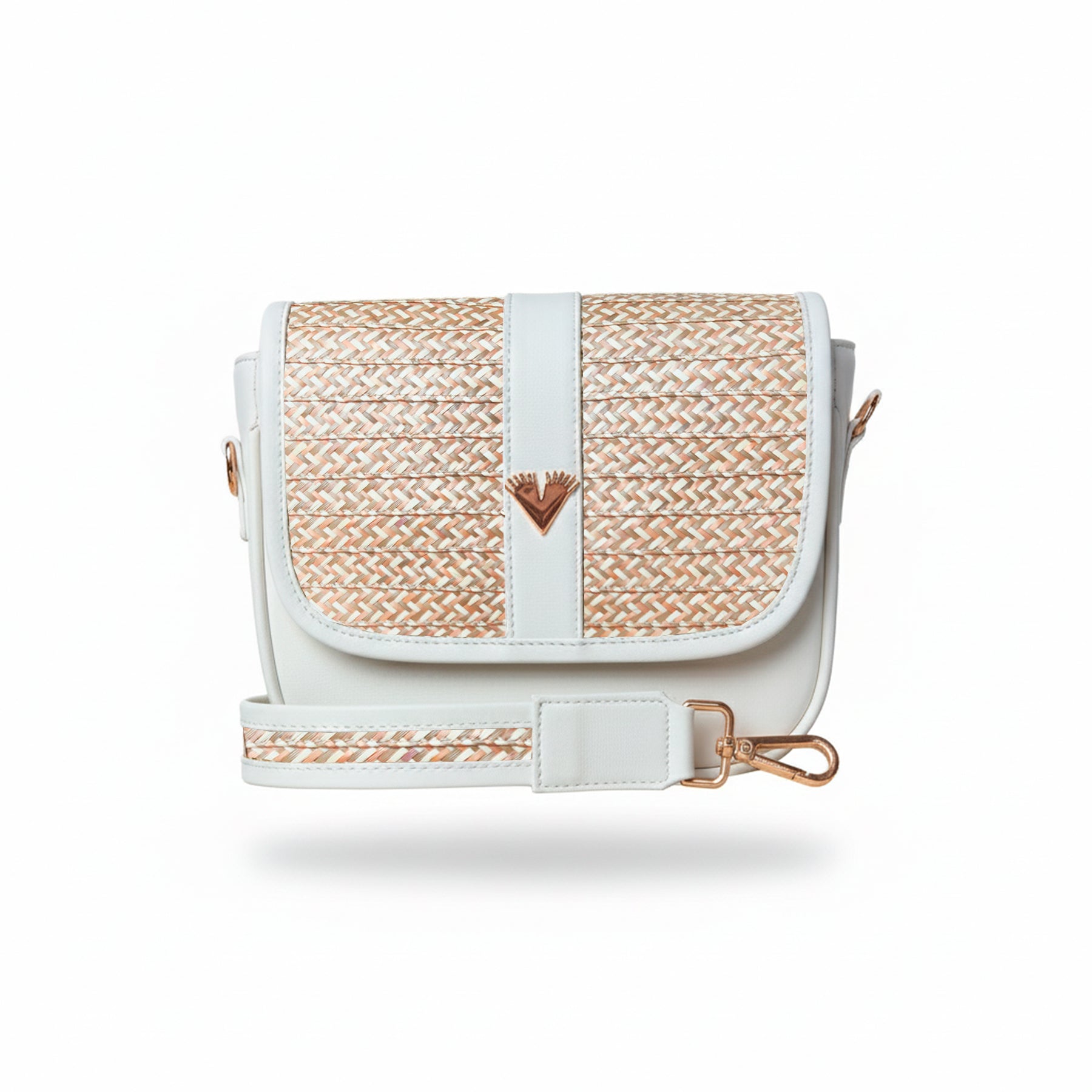 Beige Leather Carriel Bag – Handmade Crossbody & Handbag with Palm Strap Detail, Timeless Leather Purse