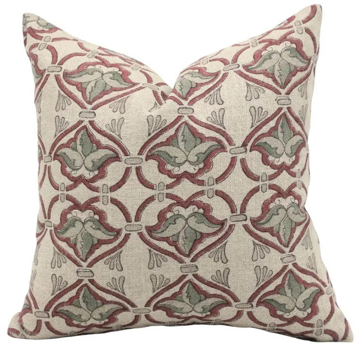 Bohemian Style Pillow Cover Thick Linen Pillow- Hridyavan