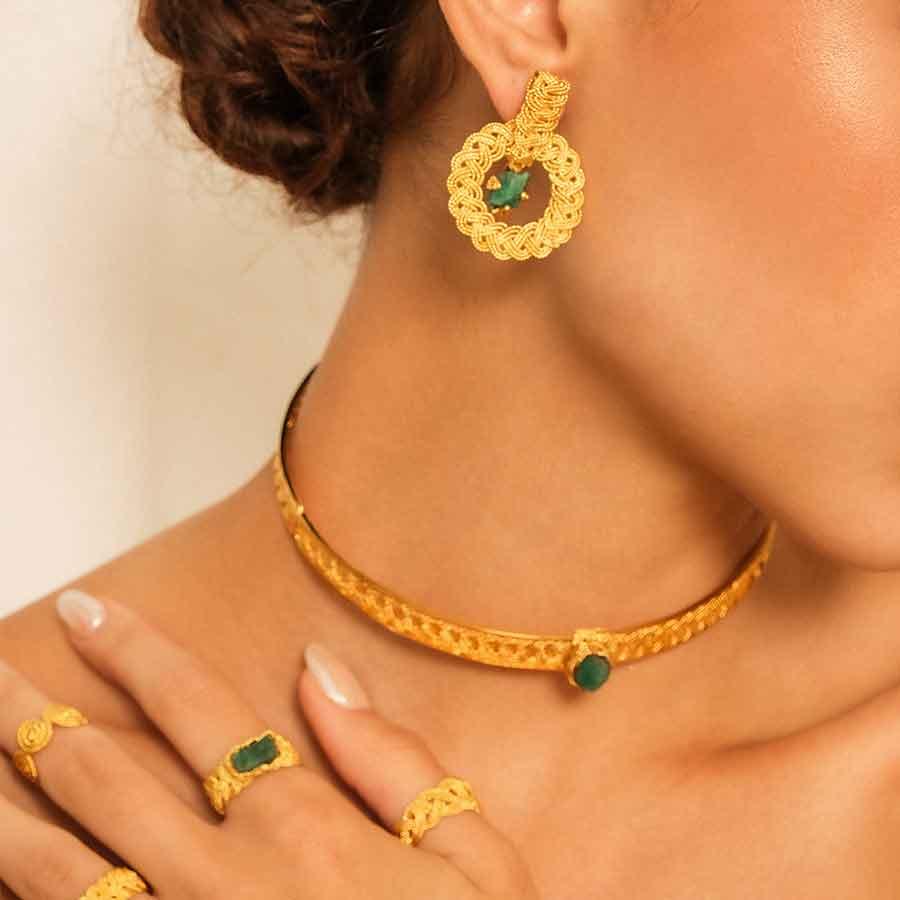 Nattiva Emerald Chocker - Gr034