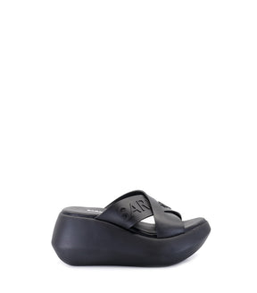 Sleek Black Platform Sandals Lolli