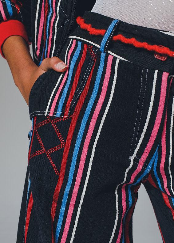 Keys Denim-style Wide-leg Trousers