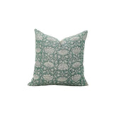 Bohemian Floral Handmade Block Print Boho Pure Linen Pillow Cover- Ulta Kamal
