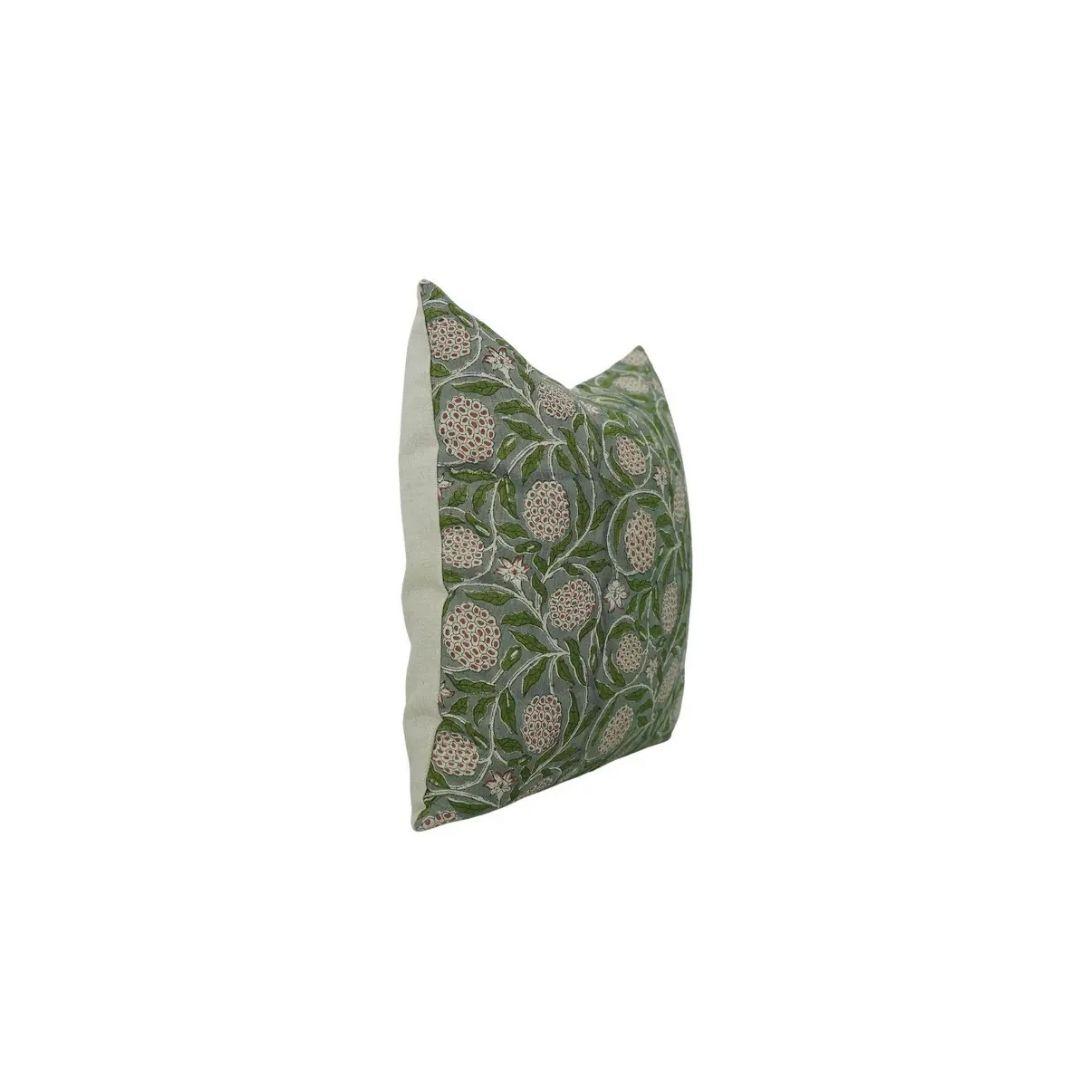 Handcrafted India Block Print Boho Pure Linen Pillow Cover- Merakhi