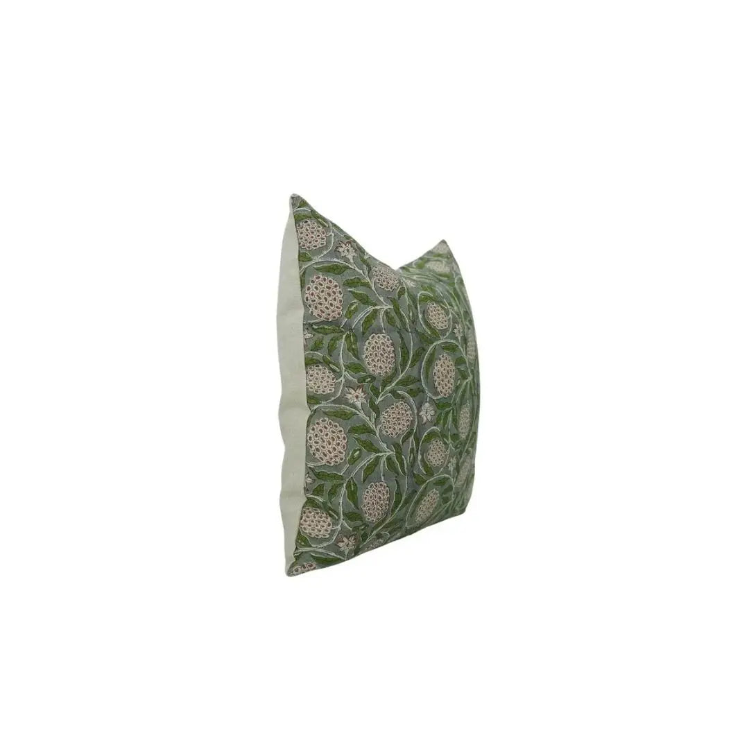 Handcrafted India Block Print Boho Pure Linen Pillow Cover- Merakhi