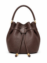 Sienne Textured Italian Leather Bucket Bag | ROSZUAR