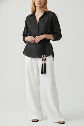 Silk Tassel Belt with Quartz