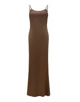 Collin Armless Mermaid Brown Dress