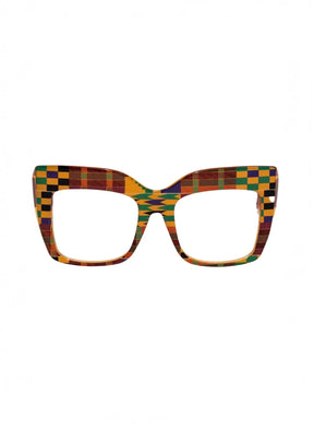 KA Kente Oversized Cateye Eyeglasses