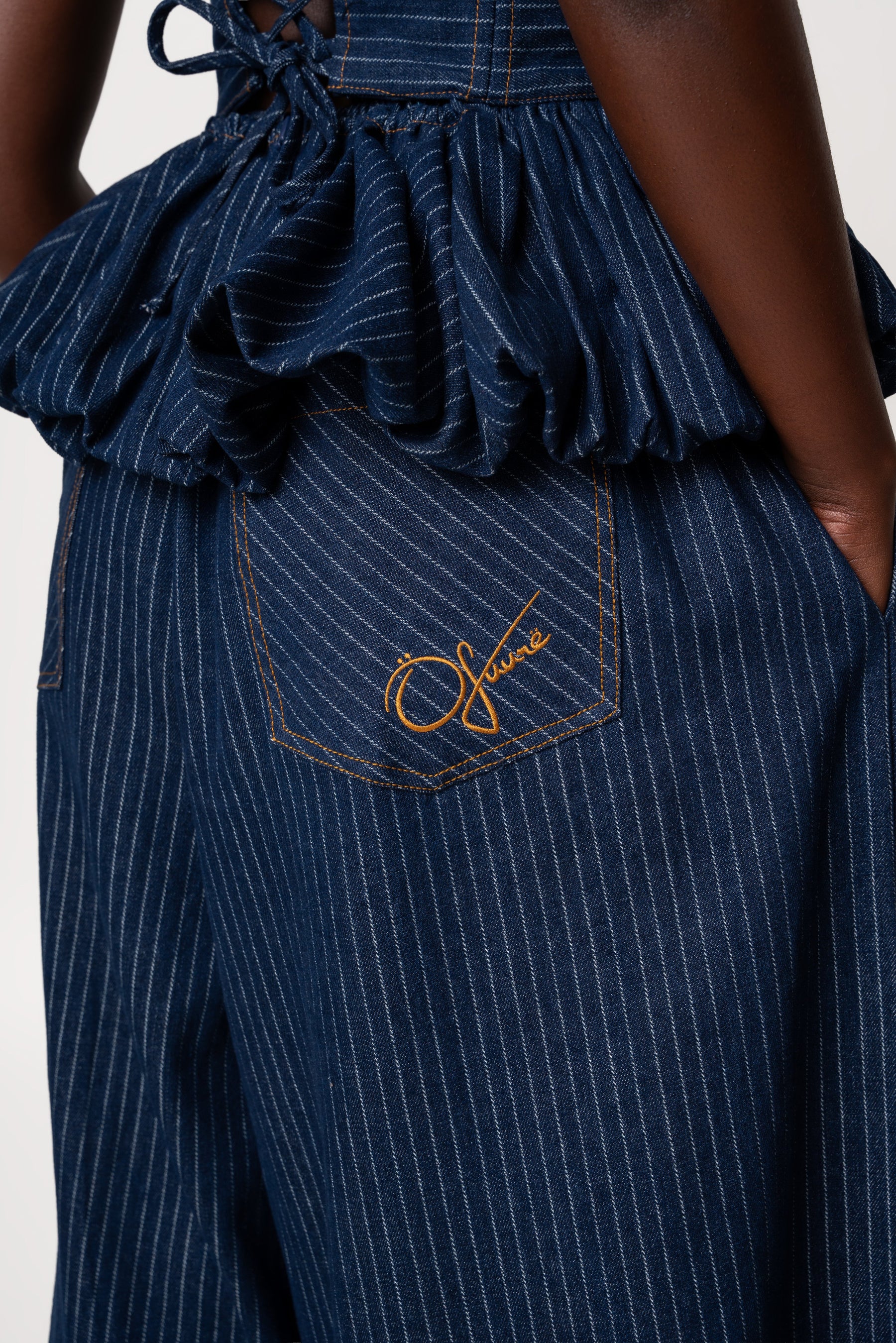 Denim Pinstripe AMARA Pants