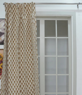 Gurukul Handmade Block Print Cotton Curtain