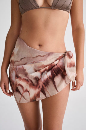 Mini Pareo Pareo Print Café