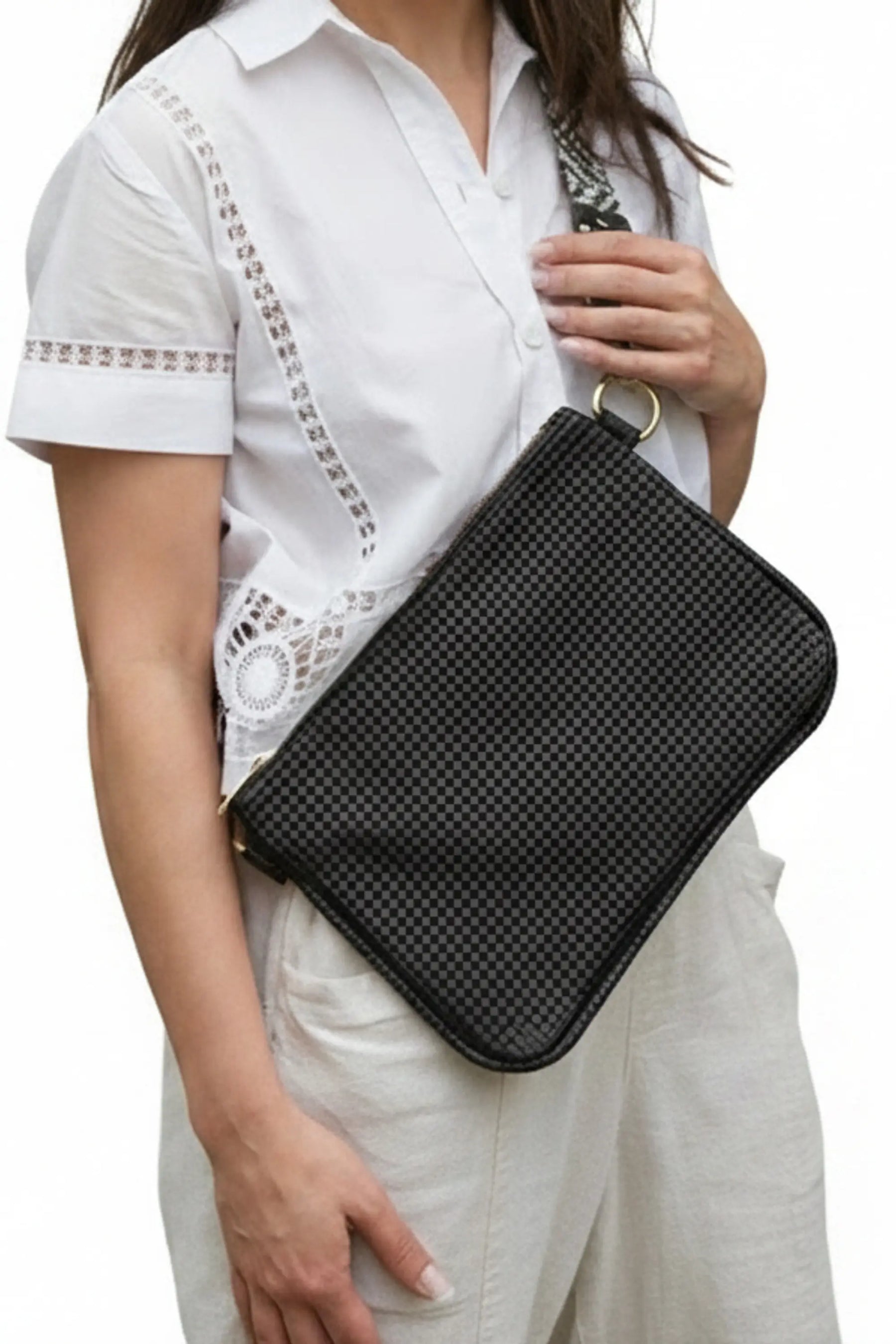 Alice Embossed Leather Crossbody