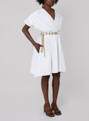 Amma Poplin Ribbon Dress