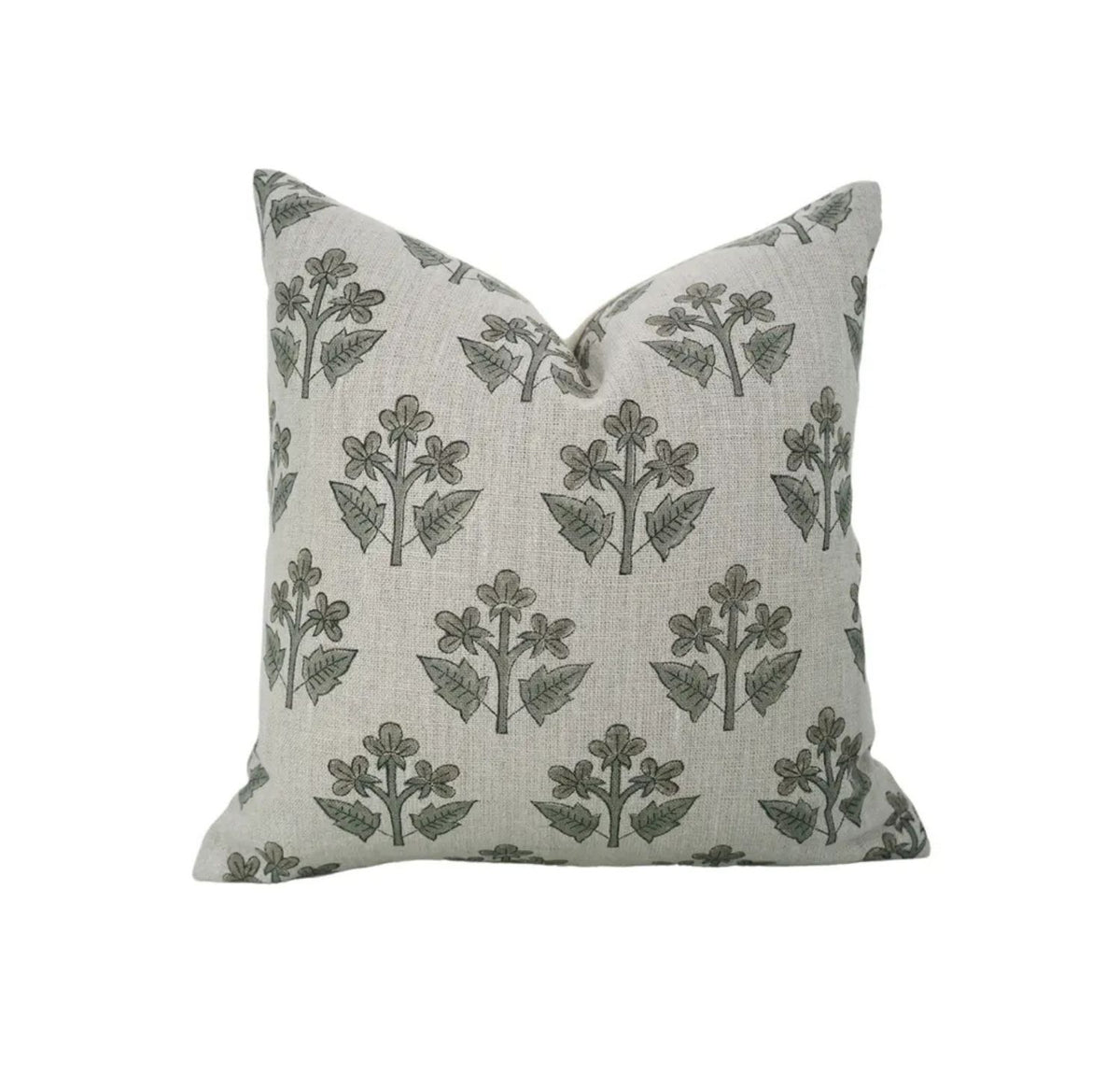 Traditional Block Print Boho Thick Linen Pillow Cover- Chahat