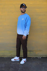 Blue Vintage Fade Crewneck