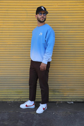 Blue Vintage Fade Crewneck